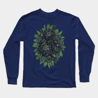 Roses in the Dark Bouquet Long Sleeve T-Shirt